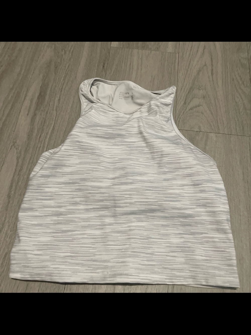 Jockey White Heather High-Neck Tank